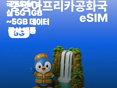 중앙아프리카공화국 eSIM e심 5G 관련 이미지